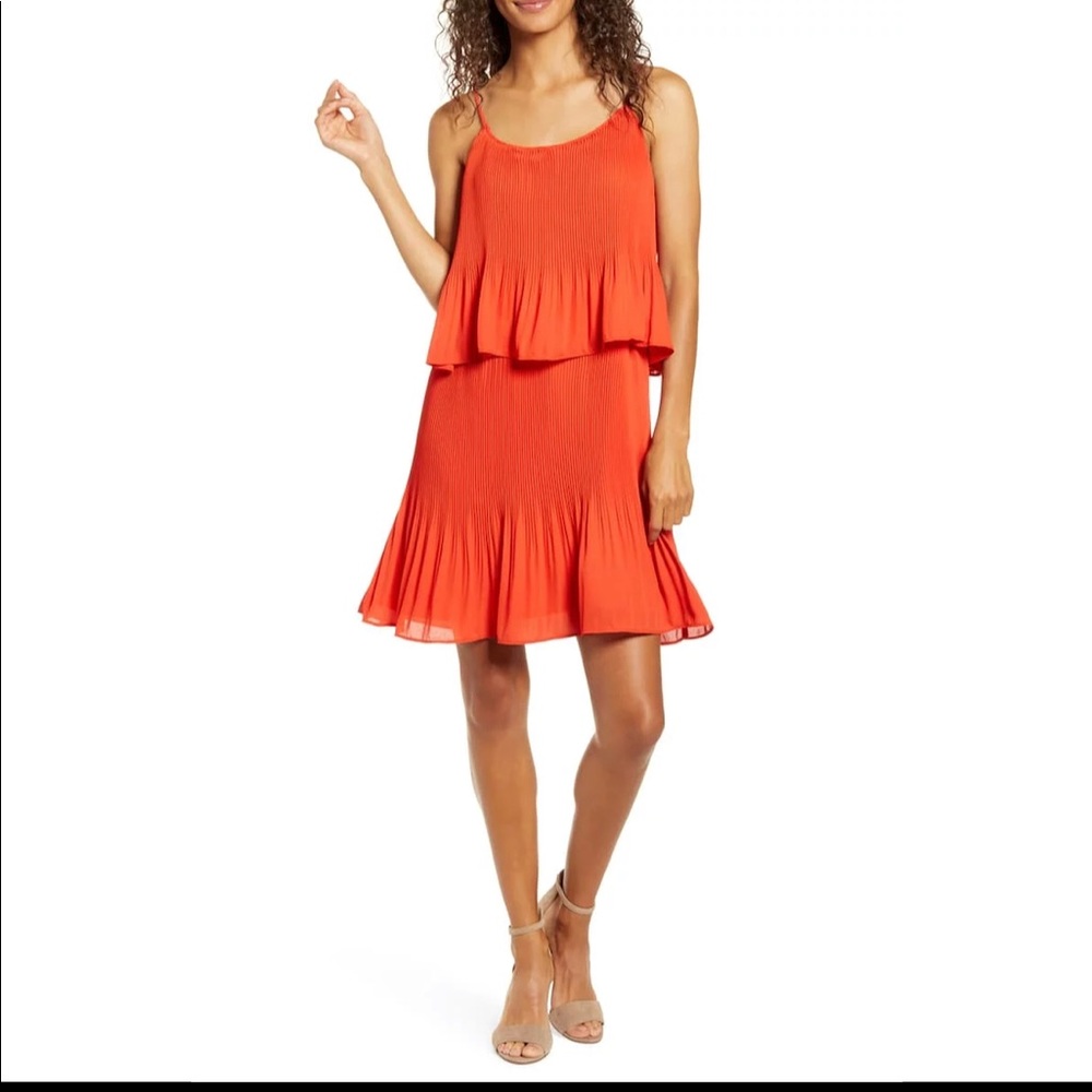 X City Safari Tara Gibson Pleated Popover Dress